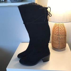 Black Suede Boots